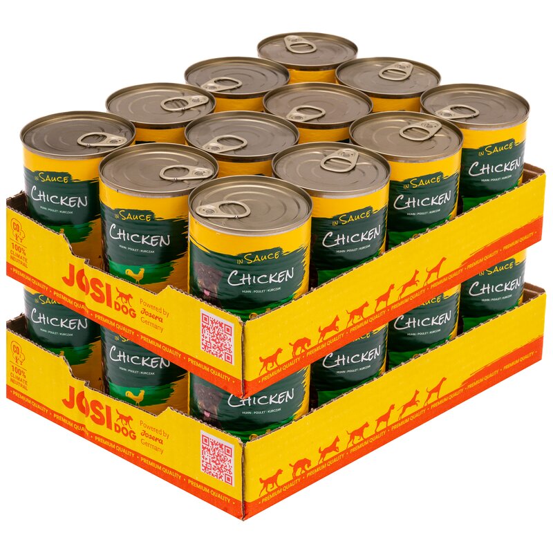 Karma dla psa JOSIDOG Kurczak w sosie 24 x 415 g