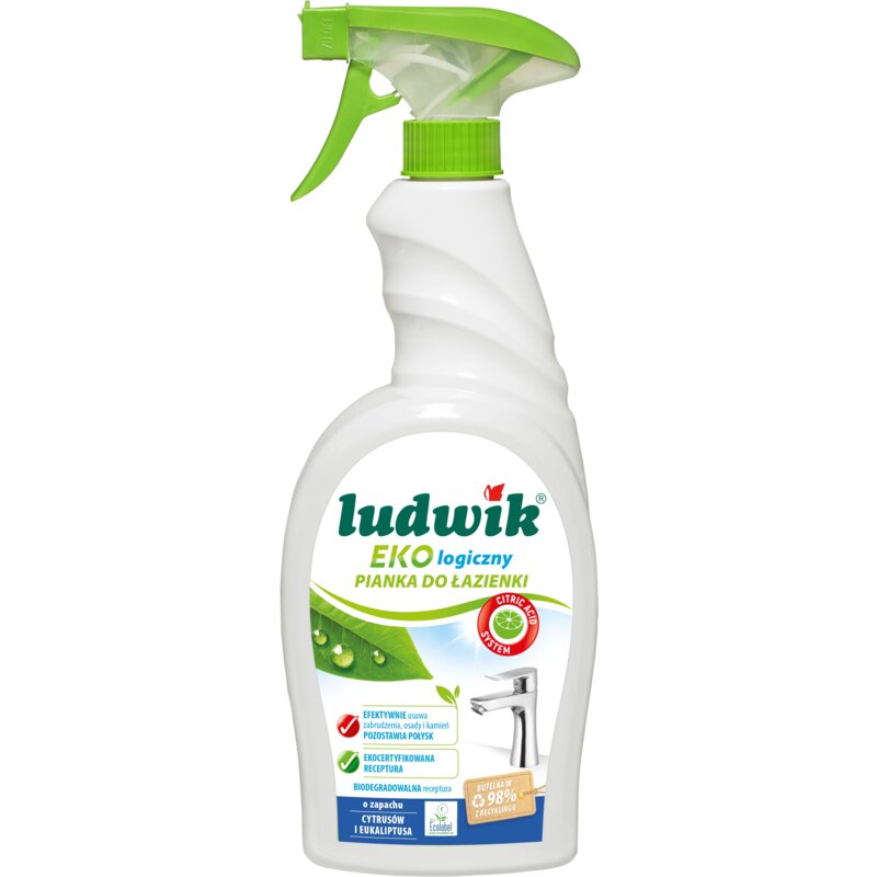 Pianka do czyszczenia łazienki LUDWIK EKOlogiczny 750 ml