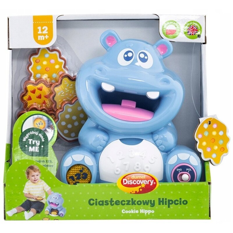 Zabawka edukacyjna DUMEL Językowa dla najmłodszych Ciasteczkowy Hipcio DD42297