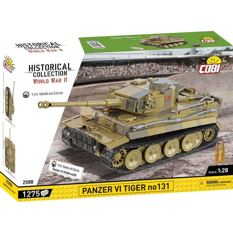Klocki plastikowe COBI Historical Collection World War II Panzer VI Tiger I NO131 COBI-2588