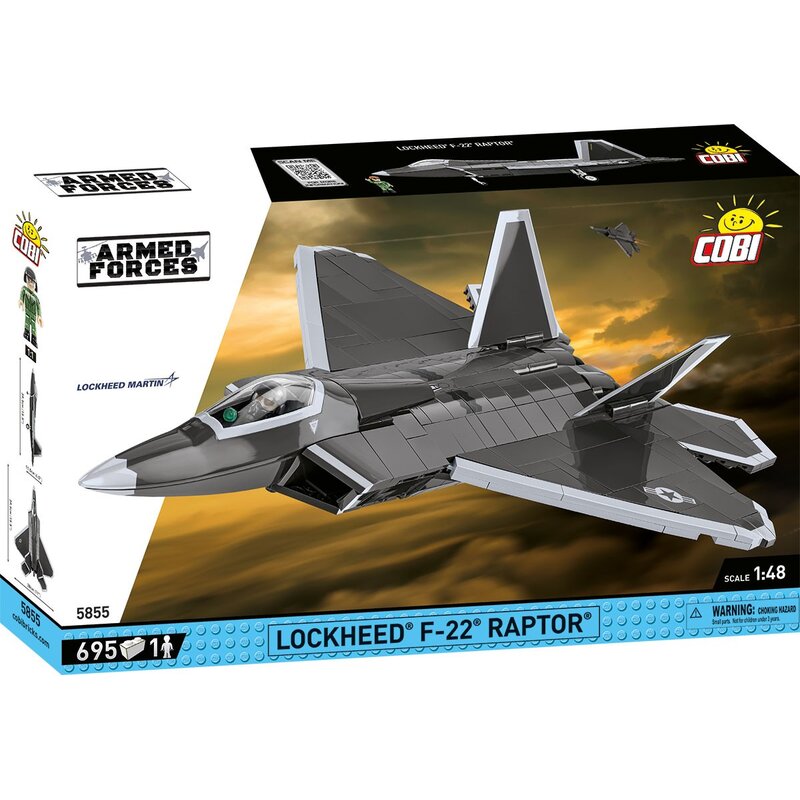 Klocki plastikowe COBI Armed Forces Lockheed F-22 Raptor COBI-5855