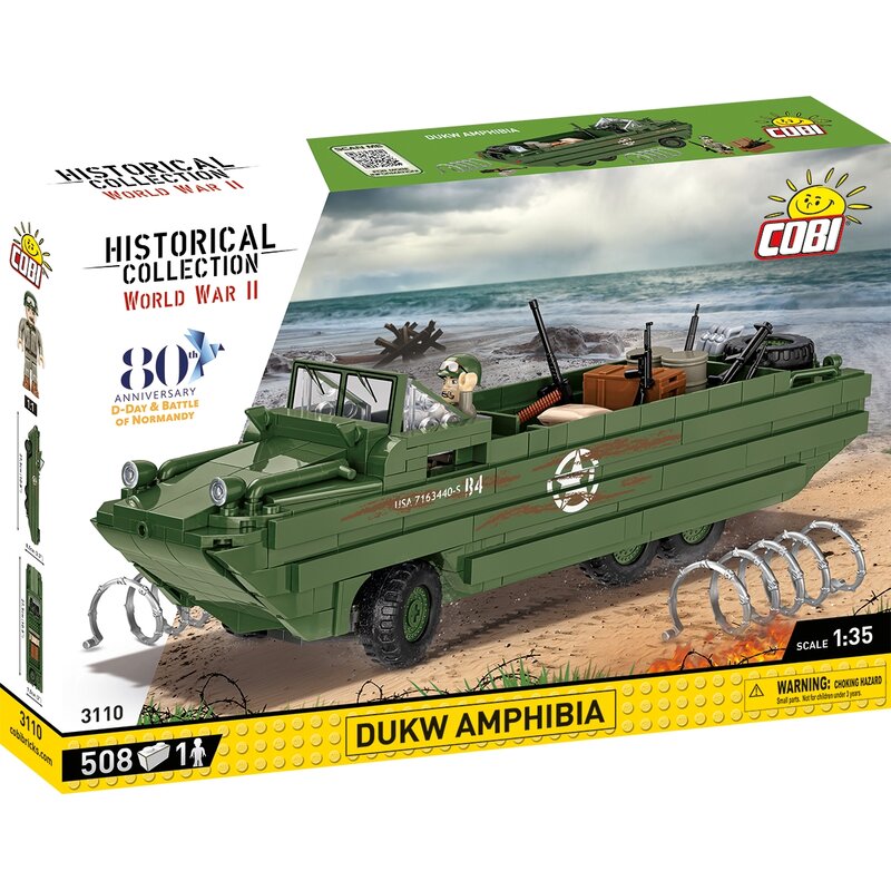 Klocki plastikowe COBI Historical Collection World War II Dukw Amphibia COBI-3110