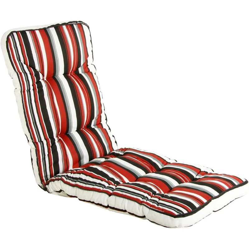 Poduszka na fotel PATIO Lena C001-03PB Biało-czarno-czerwony