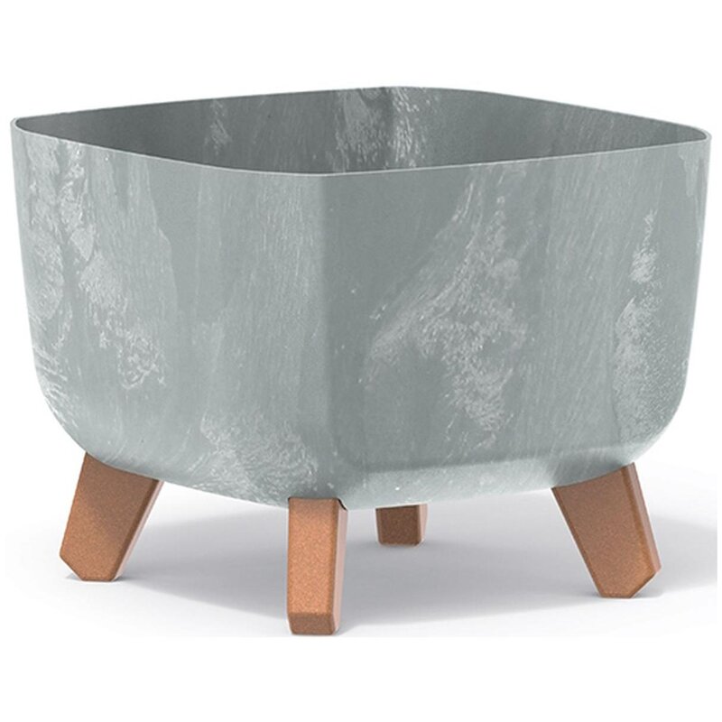 Doniczka PROSPERPLAST Gracia Square DGQL240E-422U 8L Szary