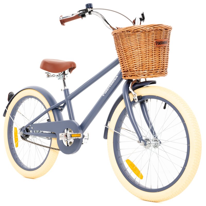 Rower dziecięcy GERMINA Vintage 20 cali Niebieski