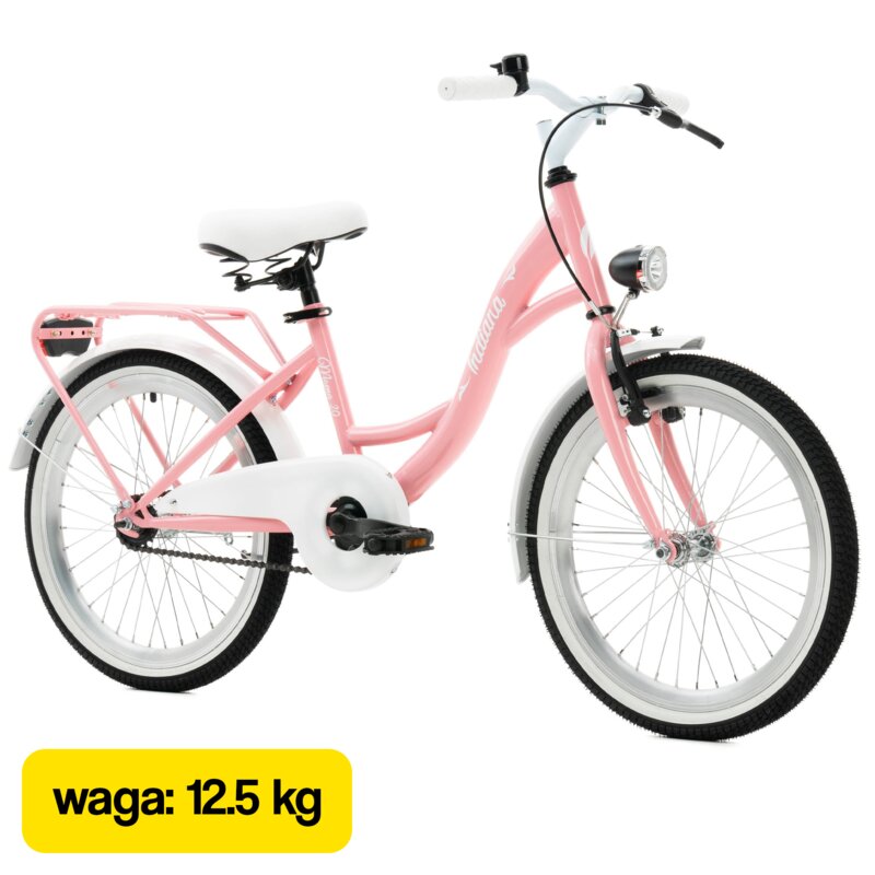 Rower dziecięcy INDIANA Moena 20 cali Różowy Wzrost: 120-135 cm Wiek: 6-8 lat