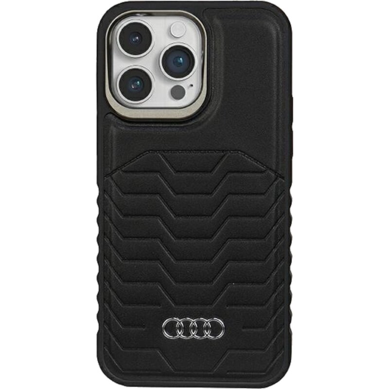 Etui AUDI Synthetic Leather MagSafe do Apple Iphone 14 Pro Czarny