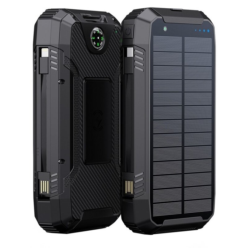 Power Bank 20000mAh (74Wh) z panelem solarnym 1.5W, S20000Q