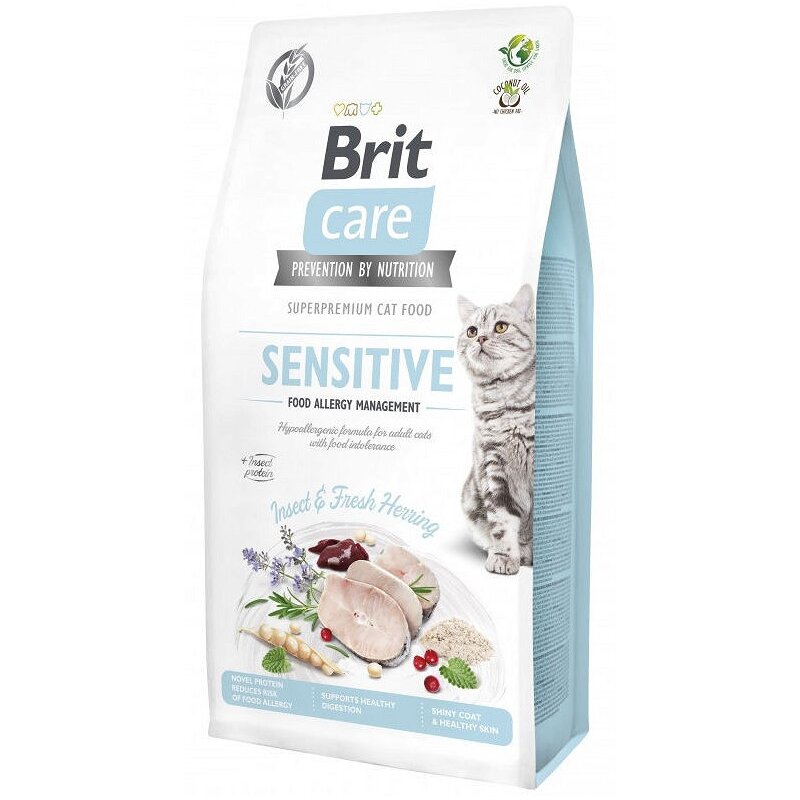 Karma dla kota BRIT CARE Cat Grain Free Sensitive Owady i śledź 400 g
