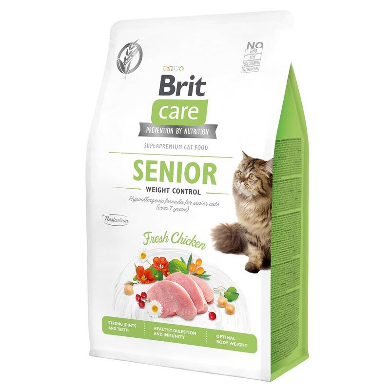 Karma dla kota BRIT CARE Senior Weight Control Świeży Kurczak 400 g