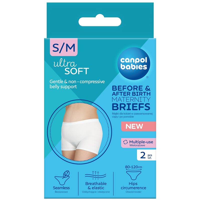 Majtki poporodowe CANPOL BABIES wielorazowe 16/000 (S/M)