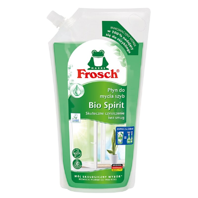 Płyn do mycia szyb FROSCH Bio Spirit 1000 ml