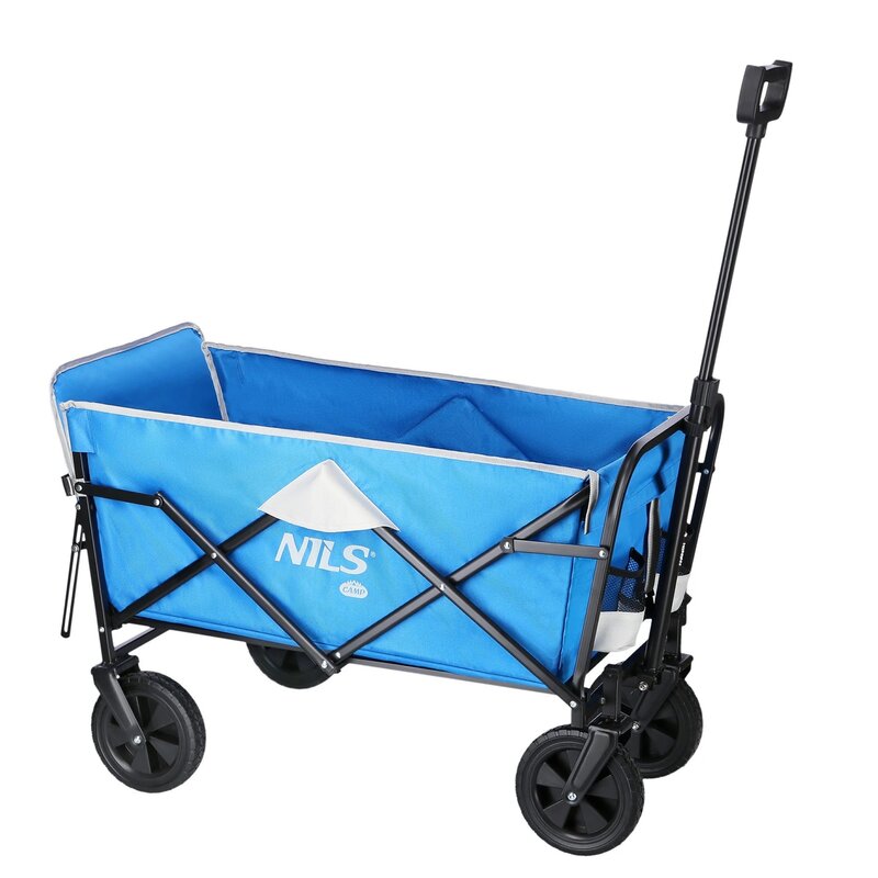 Wózek turystyczny NILS CAMP NC1606 Niebiesko-szary 100 kg teleskopowa rączka