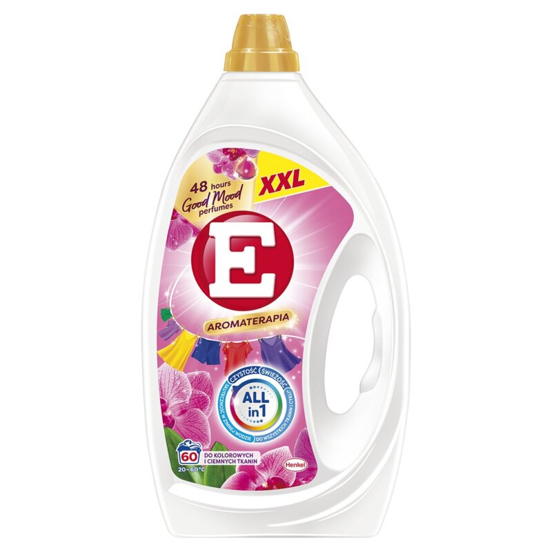 Żel do prania E Aromaterapia Orchidea 2700 ml do kolorowych tkanin