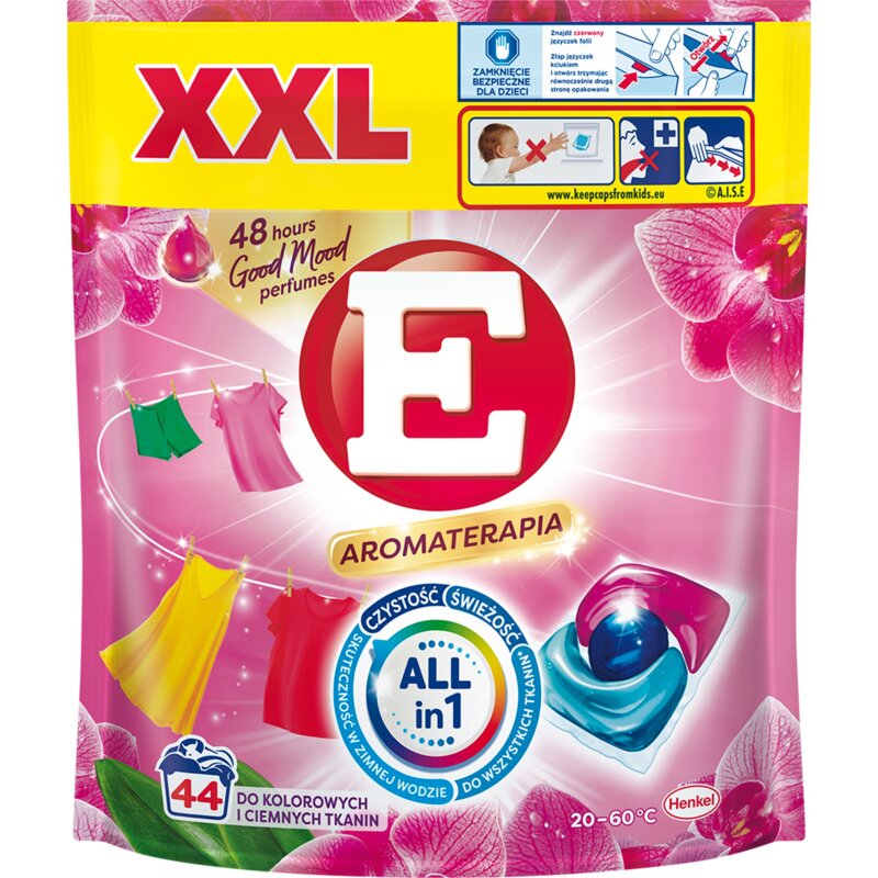 Kapsułki do prania E Power Caps Aromaterapia Orchidea - 44 szt.