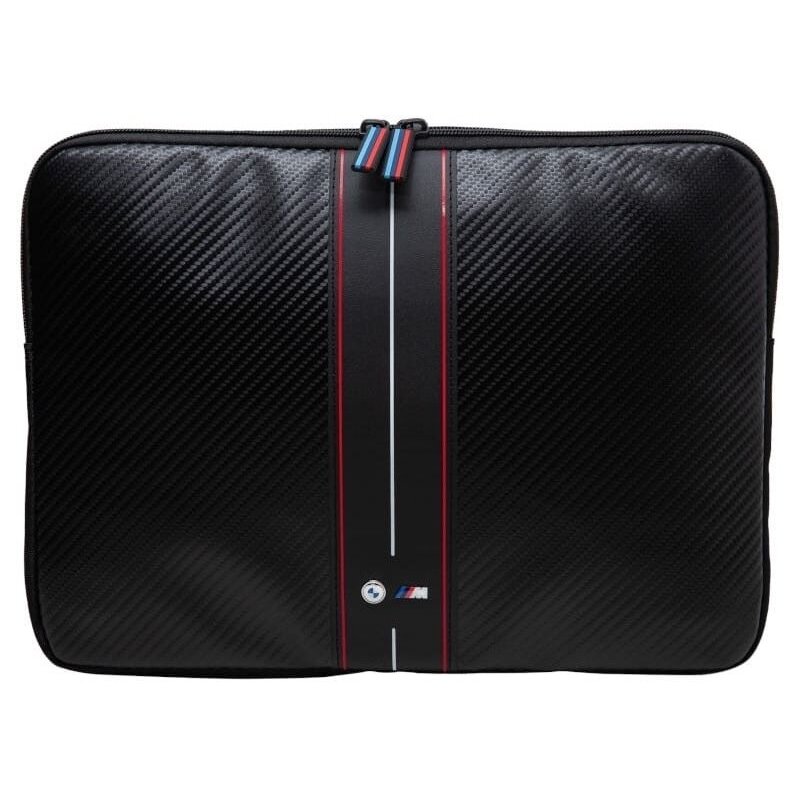 Etui na laptopa BMW Carbon Red Stripes 16 cali Czarny