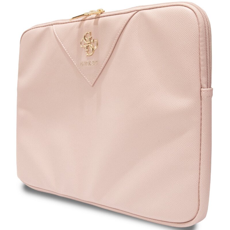 Etui na laptopa GUESS Triangle 4G 13-14 cali Różowy