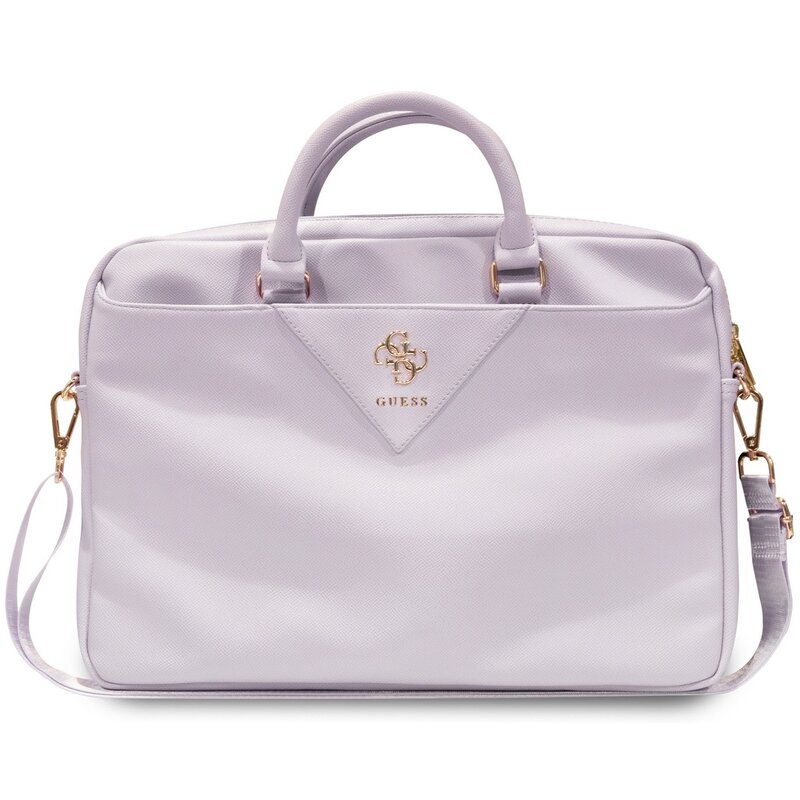 Torba na laptopa GUESS Triangle 4G 16 cali Fioletowy