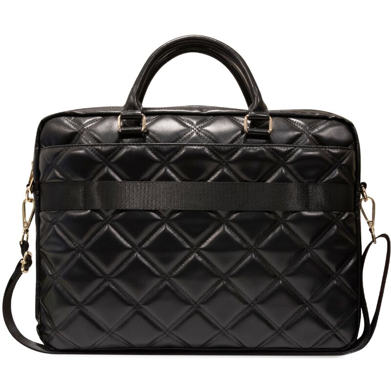 Torba na laptopa GUESS Quilted 4G 16 cali Czarny