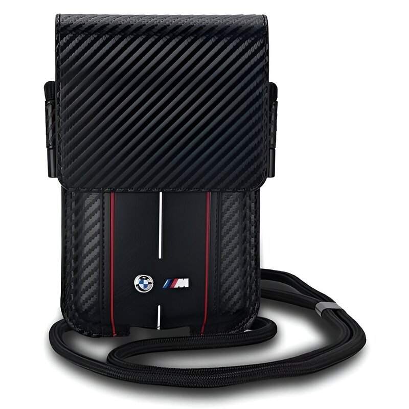 Torebka BMW Carbon & Red Stripe Czarny