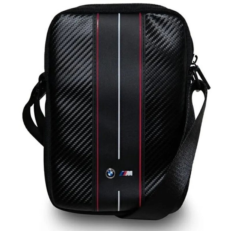 Torba na tablet BMW Carbon & Red Stripes 8 cali Czarny