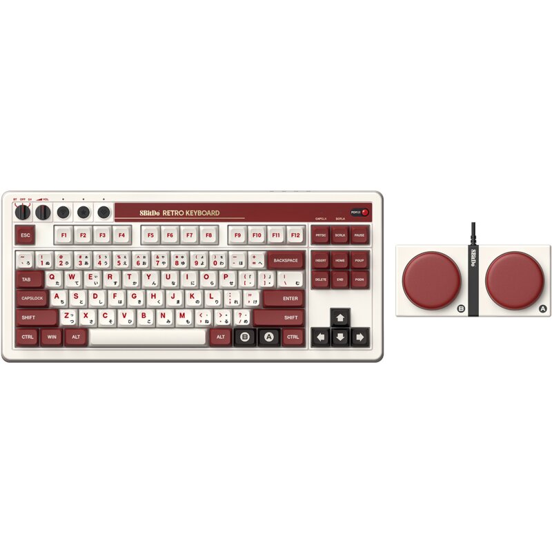 Klawiatura 8BITDO Fami Edition Hot Swap Kailh Box V2 White Switch
