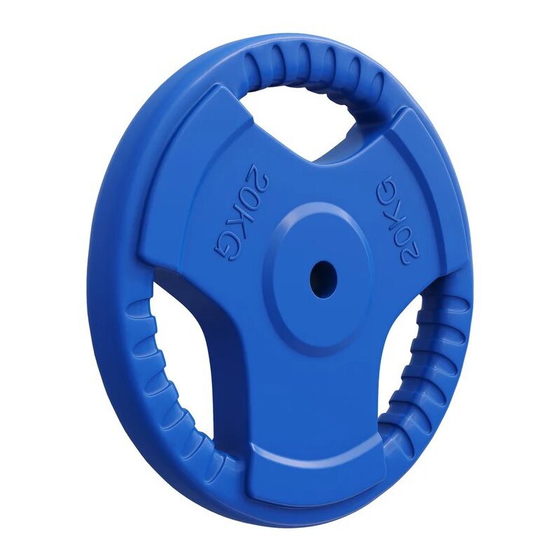 Obciążenie GORILLA SPORTS Grip 30/31 (20 kg) Niebieski