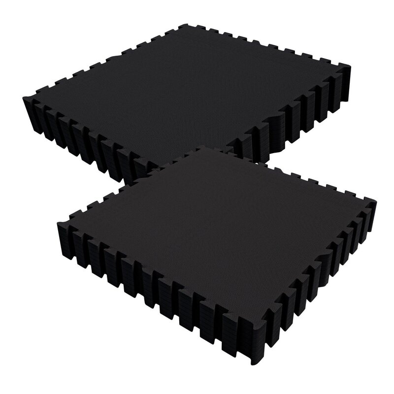 Mata pod sprzęt fitness GORILLA SPORTS 10000615 (120 x 180 cm) Czarny