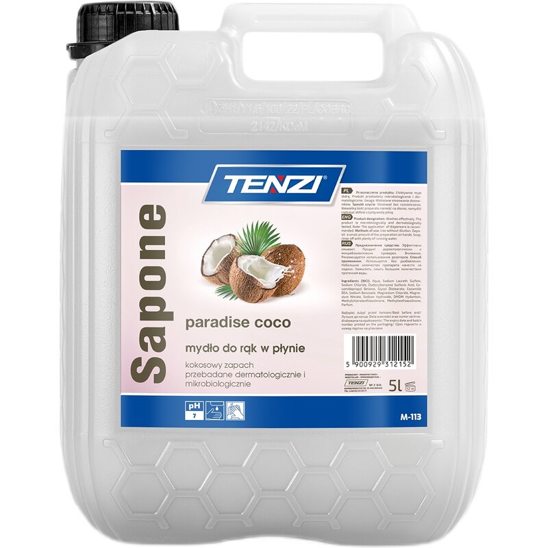 Mydło w płynie TENZI Sapone Paradise Coco 5000 ml