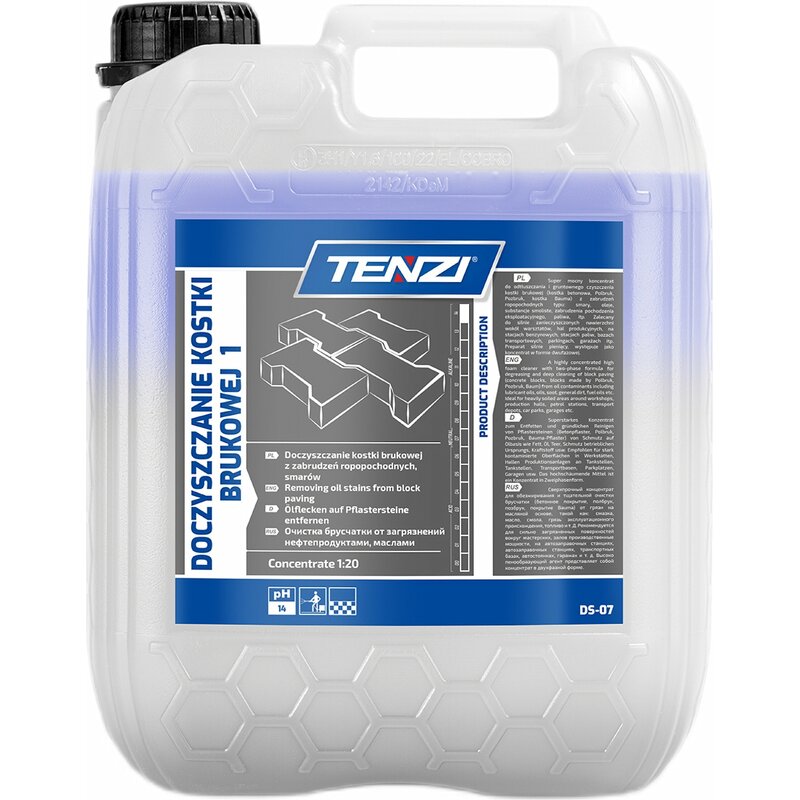 Płyn do czyszczenia kostki brukowej TENZI 1 DS-07 5000 ml