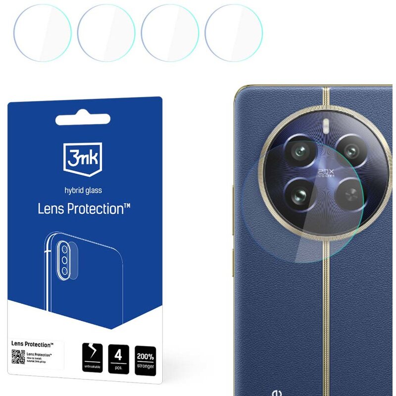 Szkło hybrydowe na obiektyw 3MK Lens Protection do Realme 12 5G