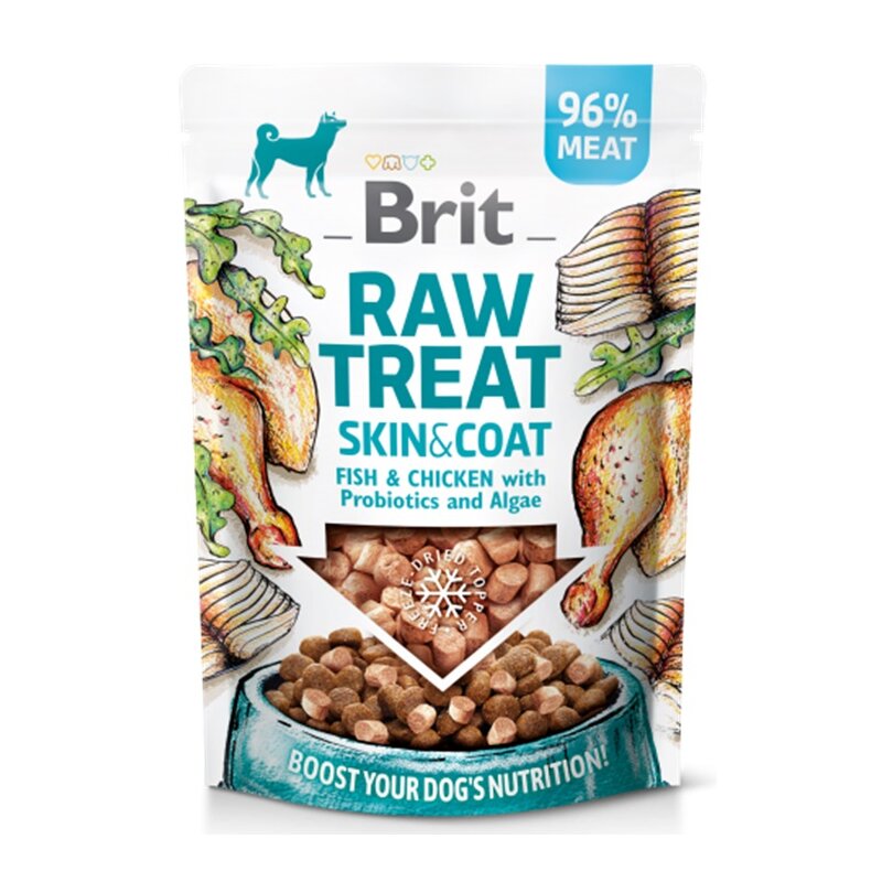 Przysmak dla psa BRIT RAW Skin & Coat Fish & Chiken 40 g