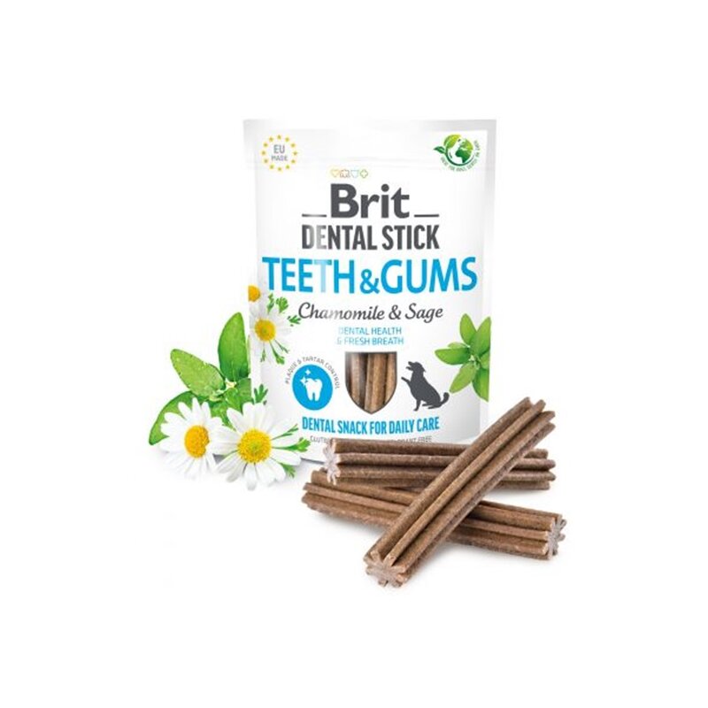 Przysmak dla psa BRIT Dental Stick Teeth&Gums Chamomile 251 g
