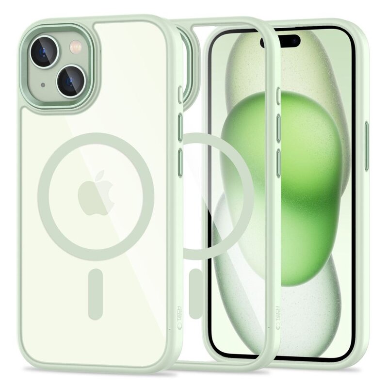 Etui TECH-PROTECT MagMat MagSafe do Apple iPhone 15 Zielony