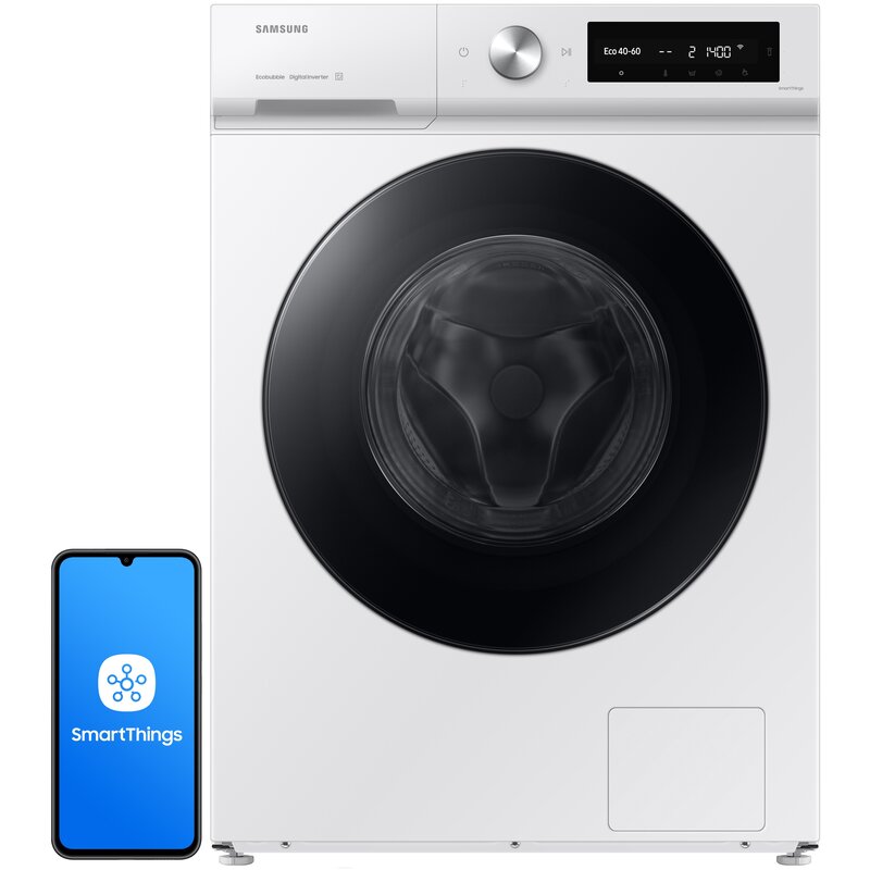 Pralka SAMSUNG BESPOKE Seria 7000 WW11DB7B34GW 11kg 60cm 1400obr AI EcoBubble, Energy Mode, Panel AI Control Sterowanie smartfonem