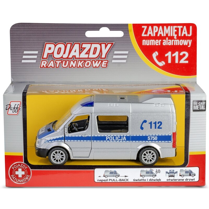 Samochód DAFFI Pojazdy ratunkowe Policja B-434