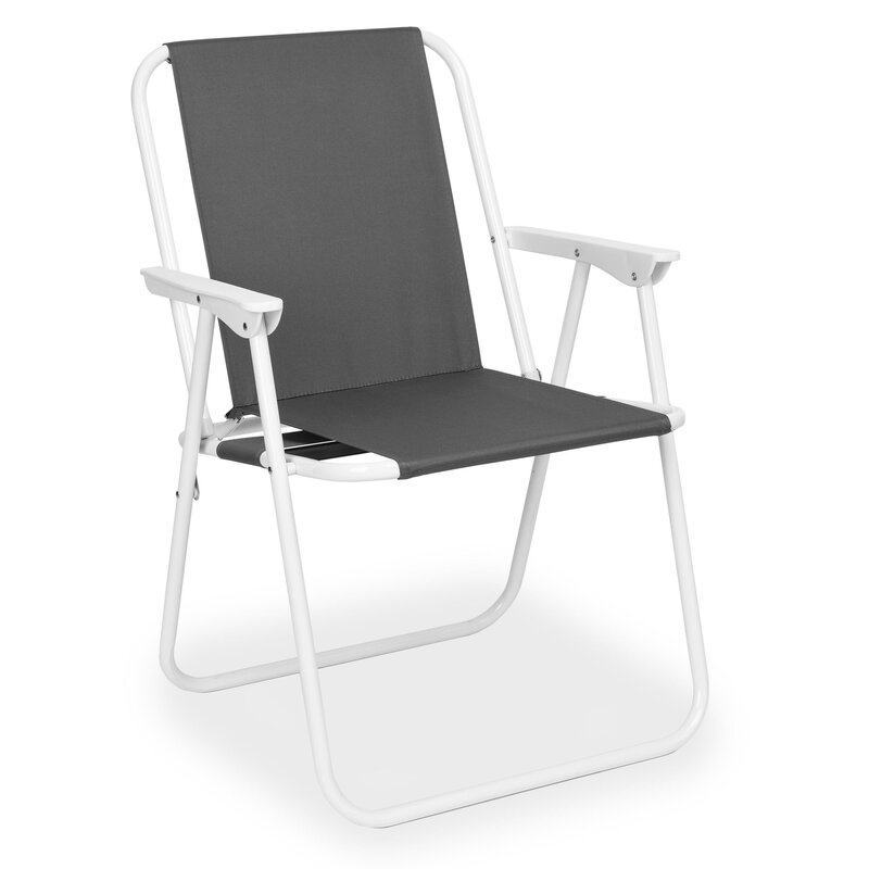 Krzesło turystyczne EHOKERY Alan Szaro-biały