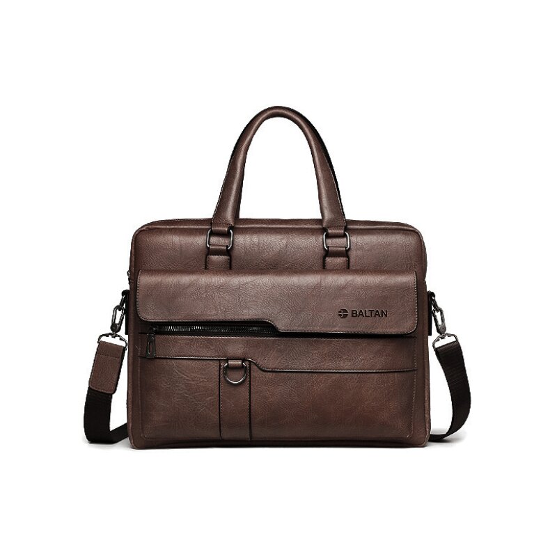 Torba na laptopa BALTAN Classic 15.6 cali Ciemnobrązowy