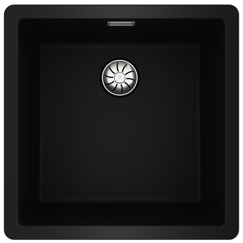 Zlewozmywak jednokomorowy TEKA Radea R10 40.40 M-TG 115230048 Czarny Carbon 45.6x45.6