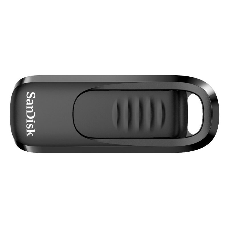 Pendrive SANDISK Ultra Slider 64GB, USB-C, Odczyt 300 Mb/s, Zapis 300 Mb/s Czarny