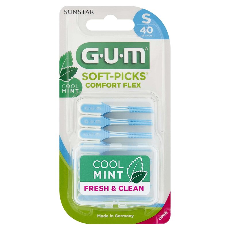 Szczoteczka międzyzębowa SUNSTAR GUM Soft-Picks Comfort Flex Miętowy S (40 sztuk)