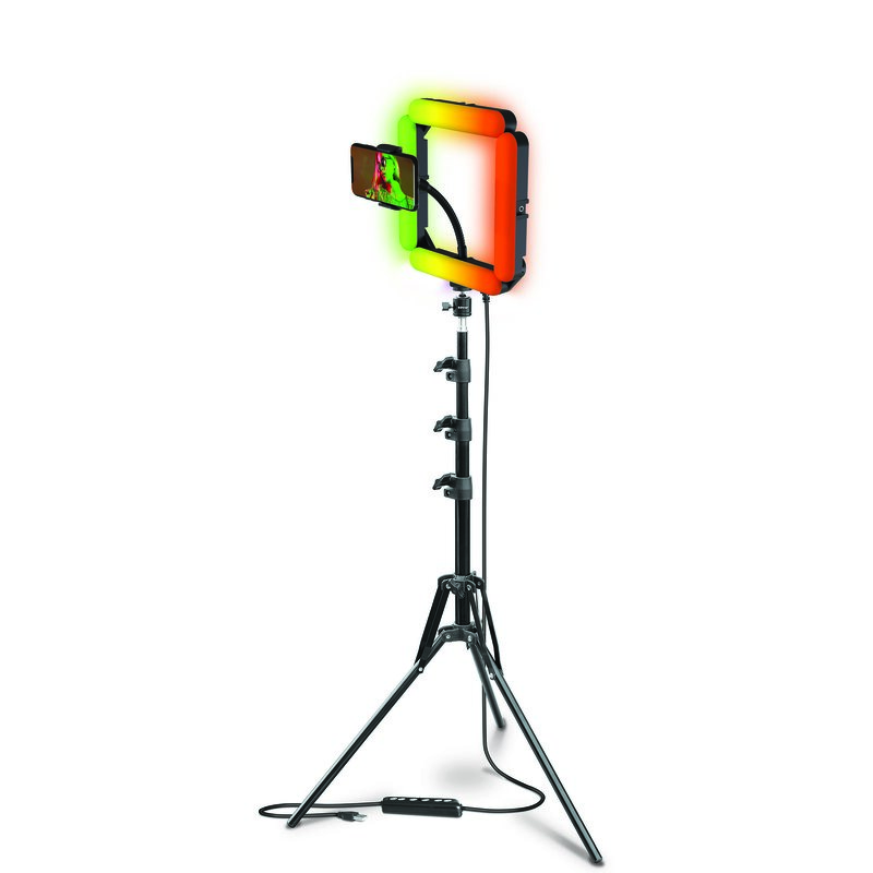 Lampa pierścieniowa do smartfona segmentowa RGB XLINE SF700 selfie