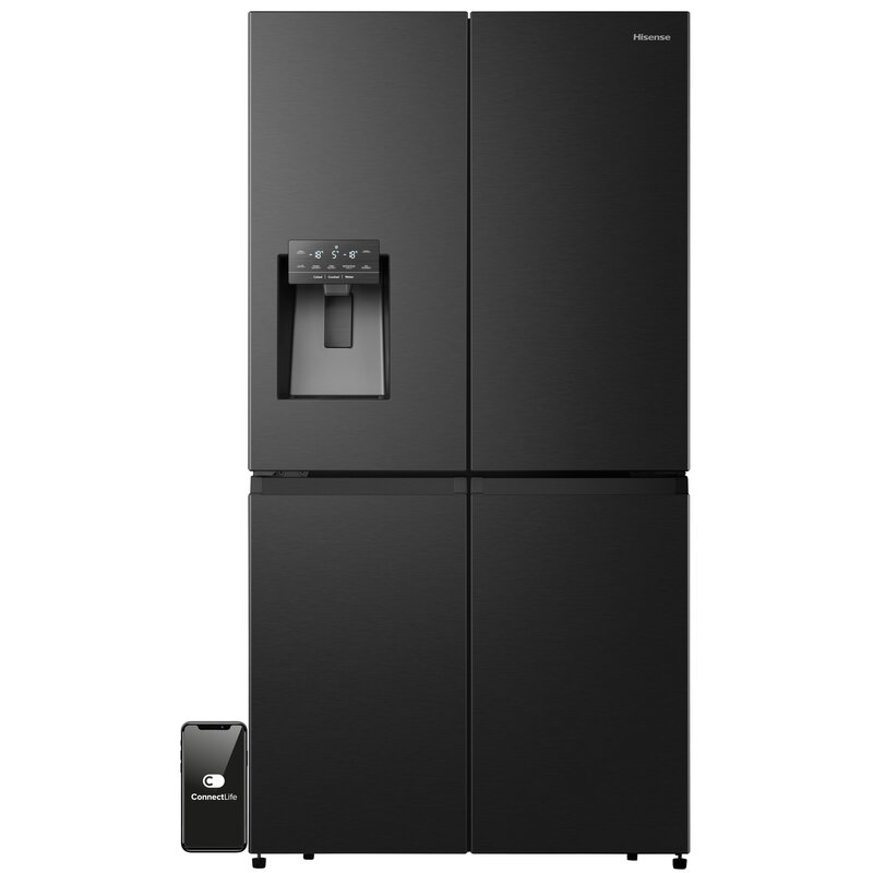 Lodówka HISENSE RQ7P522STFE MD No frost Side by side Kostkarka 178.5cm Czarna