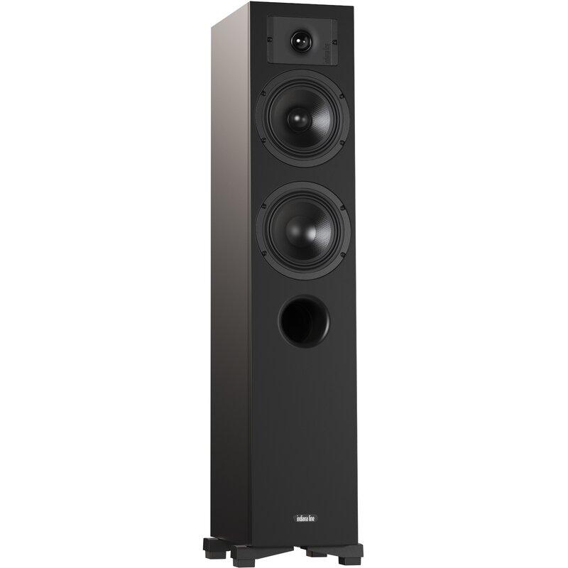 Podłogowa kolumna głośnikowa INDIANA LINE DIVA 5 Czarna (1 szt.), Obudowa MDF, Typ Bass Reflex, Membrany Curv z kompozytu