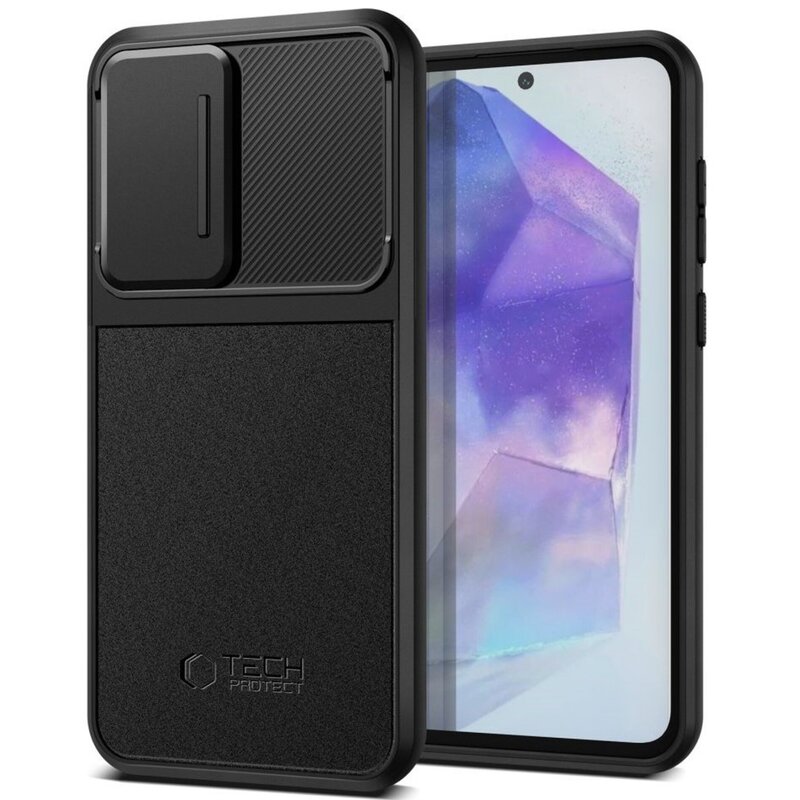 Etui TECH-PROTECT Velar Cam+ do Samsung Galaxy A55 5G Czarny