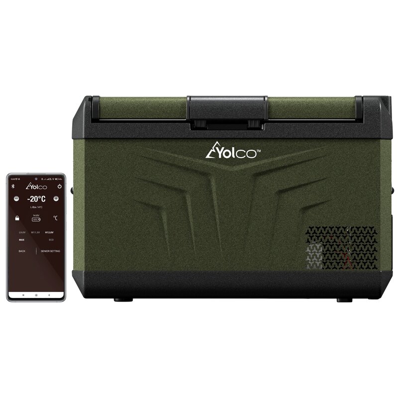 Yolco GCX37 37l Gniazdo akumulatora Funkcja antyskroplinowa Aplikacja Bluetooth Zielony