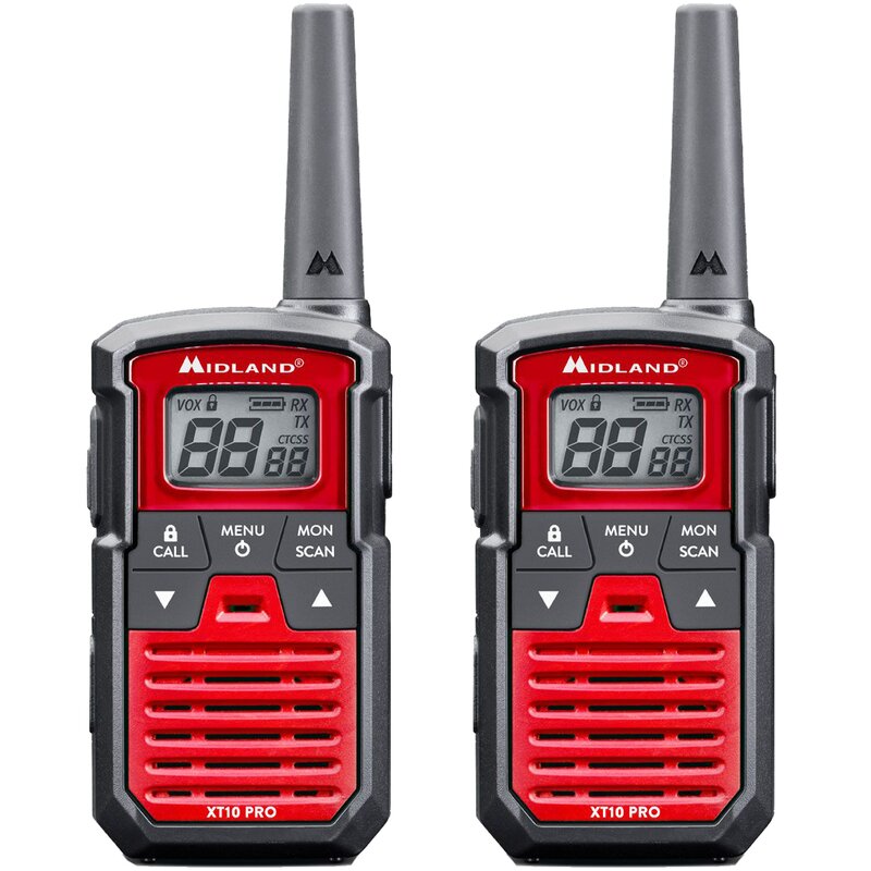 Radiotelefon MIDLAND XT-10 Pro Twin Czarno-czerwony