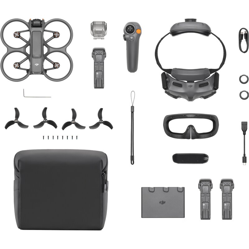 Dron DJI Avata 2 Fly More Combo (3x bateria) Czas lotu do 21 min.