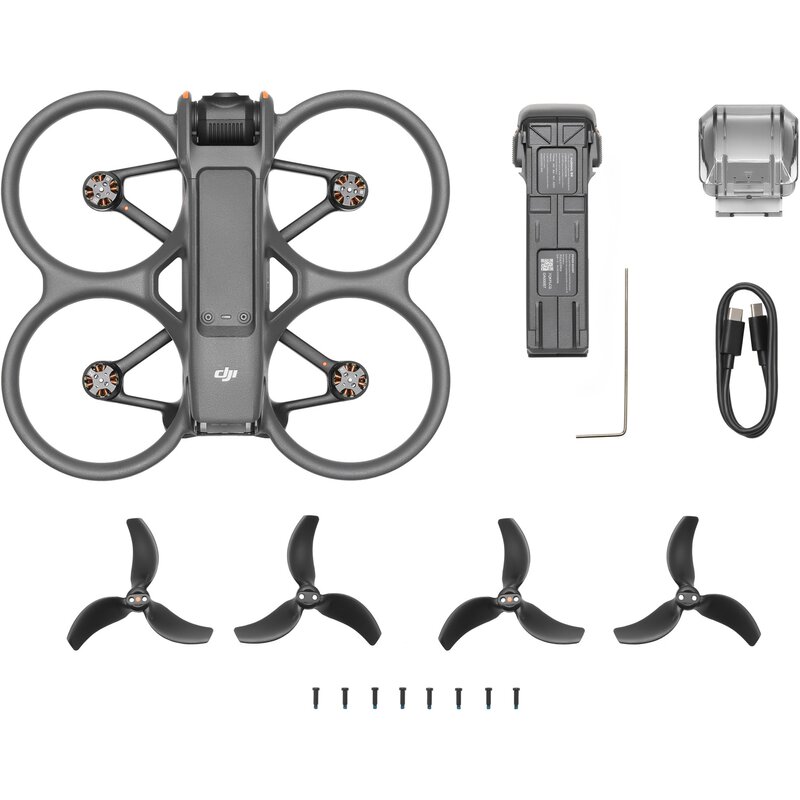 Dron DJI Avata 2 (Bez kontrolera) Precyzyjne ujęcia 4K, Czas lotu do 23 min.