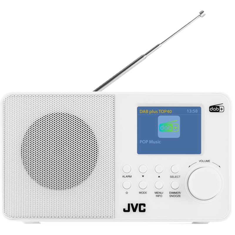 JVC RA-E611W-DAB Radio FM DAB+ Biały